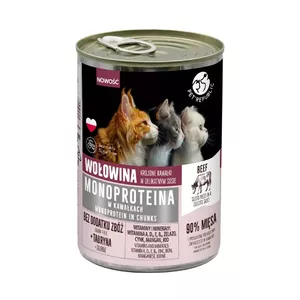 Wet cat food PetRepublic PET REPUBLIC Monoprotein Beef in sauce 400 g