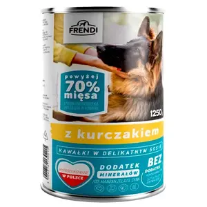Корм для собак Frendi — кусочки с курицей в соусе, 1250 г (консервы)