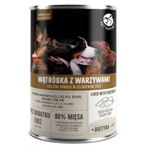Wet dog food PetRepublic PET REPUBLIC Adult Medium & Large Liver with vegetables 1250 g