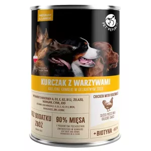 Wet dog food PetRepublic Adult Medium & Large Chicken with vegetables 1250 g