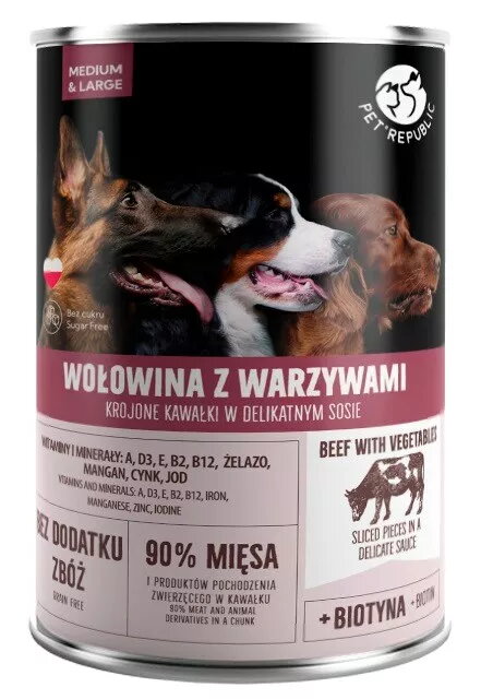 Mitras suņu barības konservs PetRepublic PET
