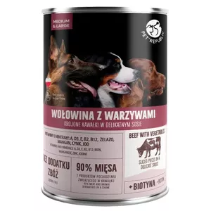 Wet dog food PetRepublic PET REPUBLIC Adult Medium & Large Beef with vegetables 1250 g