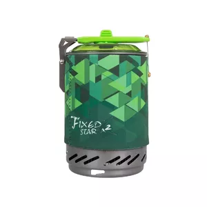 Pārnēsājama tūristu plīts Fire-maple FMS-X2 Green — viegla divu degļu gāzes plīts