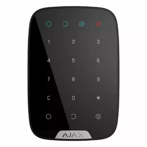 Wireless Security Keypad Ajax KeyPad Plus Black — touch keypad for arming/disarming, tamper protection