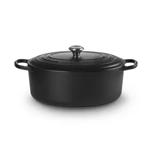 Le Creuset Signature Oval Roaster 8.9 L Cast Iron Black