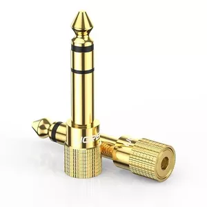 Adapter UGREEN 6.35mm (male) to 3.5mm (female) gold plated 20503