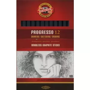 Графитовый карандаш KOH-I-NOOR PROGRESSO 8B — упаковка 12 шт.