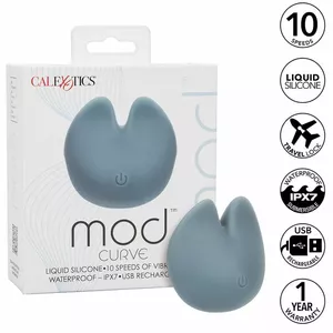 Personal Massager California Exotics Mod Curve D-239397 — ergonomic blue vibrator, curved design
