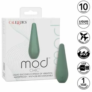 Wand Massager, California Exotics MOD CHIC D-239398 Green — compact personal massager