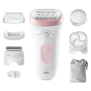 Эпилятор Braun Silk-épil 7 SE7-060 40 пинцетов Аккумулятор Розовый Белый