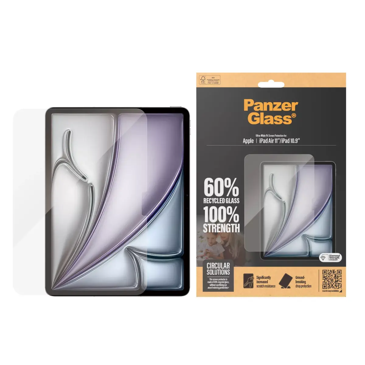 Ekrāna aizsargstikls PanzerGlass ® iPad Air 11" 2024 Photo 2
