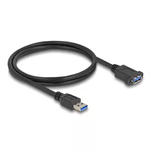 DeLOCK USB Cable USB Type-A male to female 1m 5 Gbps black