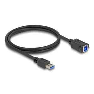 DeLOCK USB kabelis USB Type-A male uz USB Type-B female 1m melns