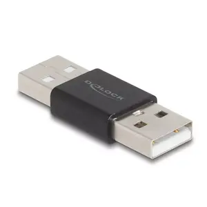 DeLOCK Adapter Gender Changer USB 2.0 Type-A male to male metal