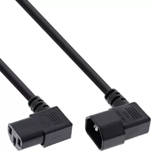 InLine power cable C13/C14 black angled 5m