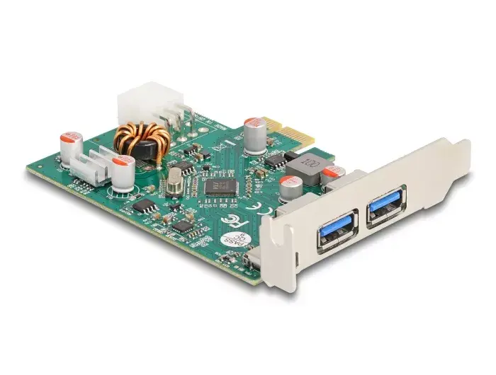 DeLOCK PCI Express x1 Karte USB Type-C PD 30W 2x USB Type-A Photo 2