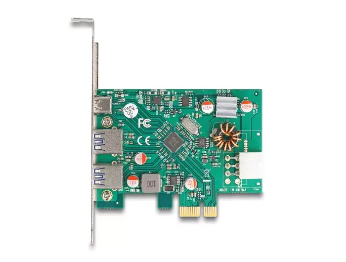 DeLOCK PCI Express x1 Karte USB Type-C PD 30W 2x USB Type-A Photo 3