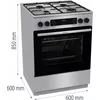 Gorenje GKS6C70XJ газо-электрическая плита 70 см Photo 2