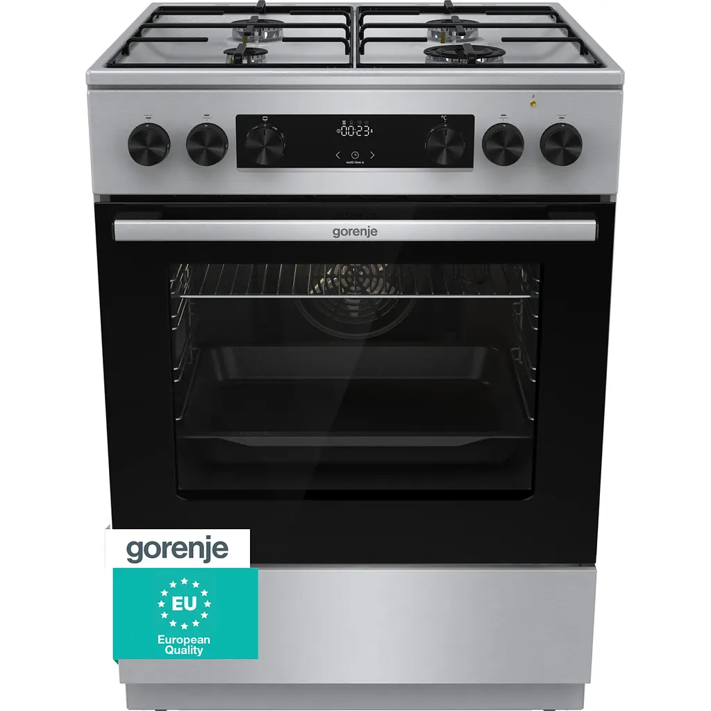Gāzes-elektriskā plīts Gorenje GKS6C70XJ, 6 gatavošanas