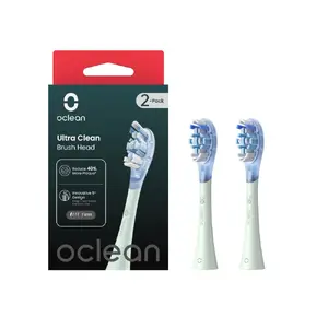 Oclean UC01 Zobu birste Ekstra mīkstas saru galvas 2 gab. Balta