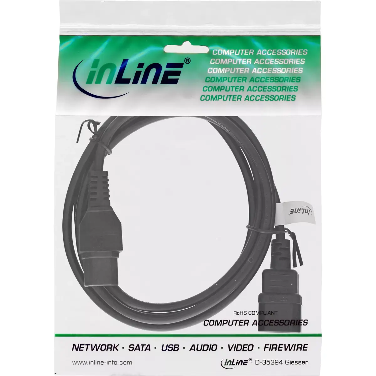 InLine power cable ext. InLine 16811D Photo 2