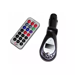 HQ CarMP3 MP3 Auto FM Modulator SD TF MMC USB Black Bulk