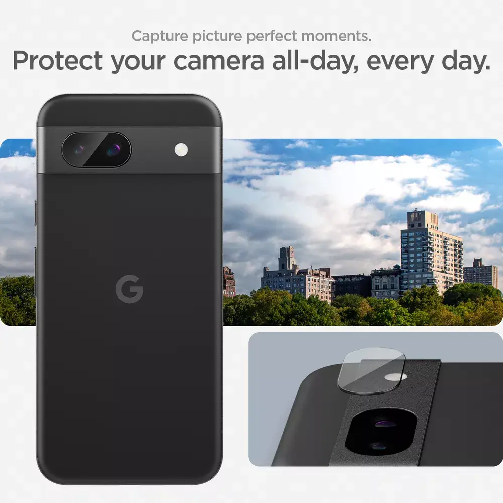 Spigen GLAS.tR EZ Fit kameras aizsargstikls priekš Pixel 8a Photo 10