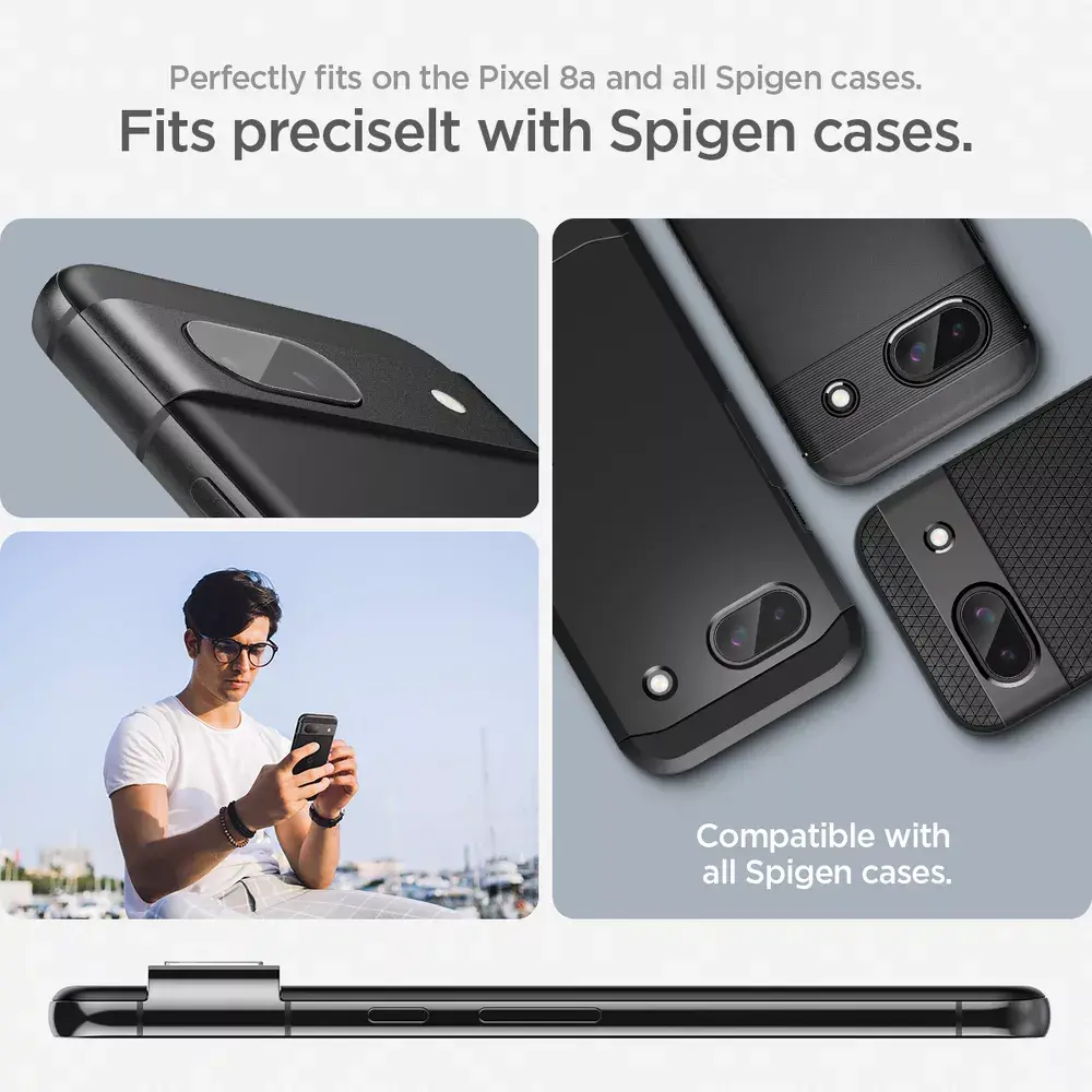 Spigen GLAS.tR EZ Fit kameras aizsargstikls priekš Pixel 8a Photo 13