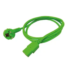 Power cable ROLINE 19.08.1013 Green 1.8 m CEE7/7 C13 coupler
