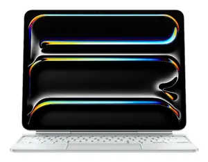Apple Magic Keyboard for iPad Pro 13-inch M4 International English White Wireless Tablet Keyboard with Trackpad