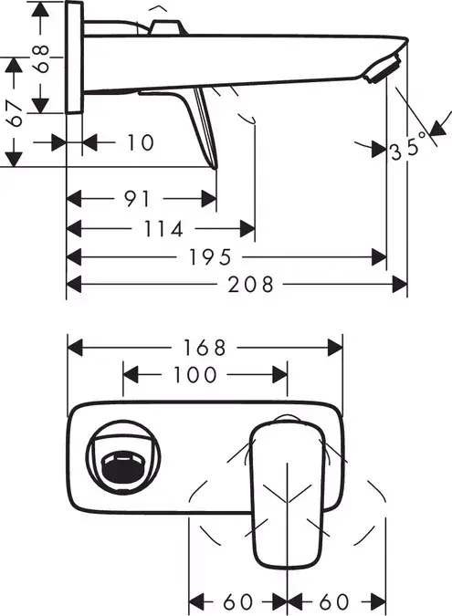 Izlietnes jaucējkrāns Hansgrohe Logis AF955 Photo 4