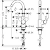 Смеситель для раковины Hansgrohe Logis Photo 2