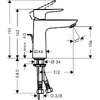 Смеситель hansgrohe TALIS E 110 для умывальника Photo 2