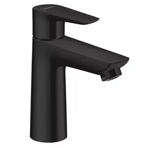 Смеситель для умывальника hansgrohe TALIS E 110, однорычажный, черное покрытие
