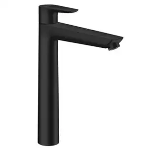 Смеситель для раковины hansgrohe 71717670 чёрный матовый — однорычажный