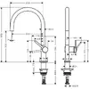 Кухонный смеситель hansgrohe TALIS M54 матовый чёрный Photo 2