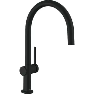 Кухонный смеситель hansgrohe TALIS M54 однорычажный матовый чёрный