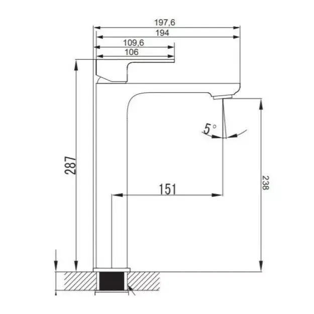 Смеситель для умывальника Omnires AP2212CR Photo 2