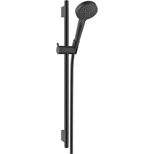 Душевой комплект hansgrohe Vernis Blend 26422670 — матовый черный, ручной душ и настенный смеситель