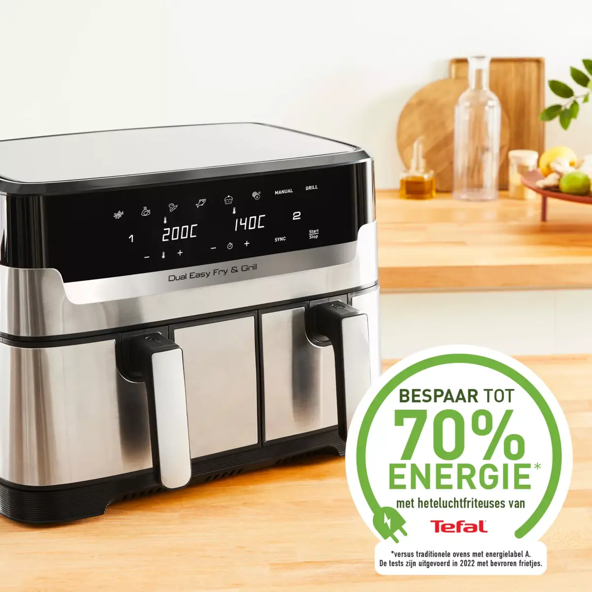 Tefal Dual Easy Fry & Grill EY905D karstā gaisa fritieris Photo 3