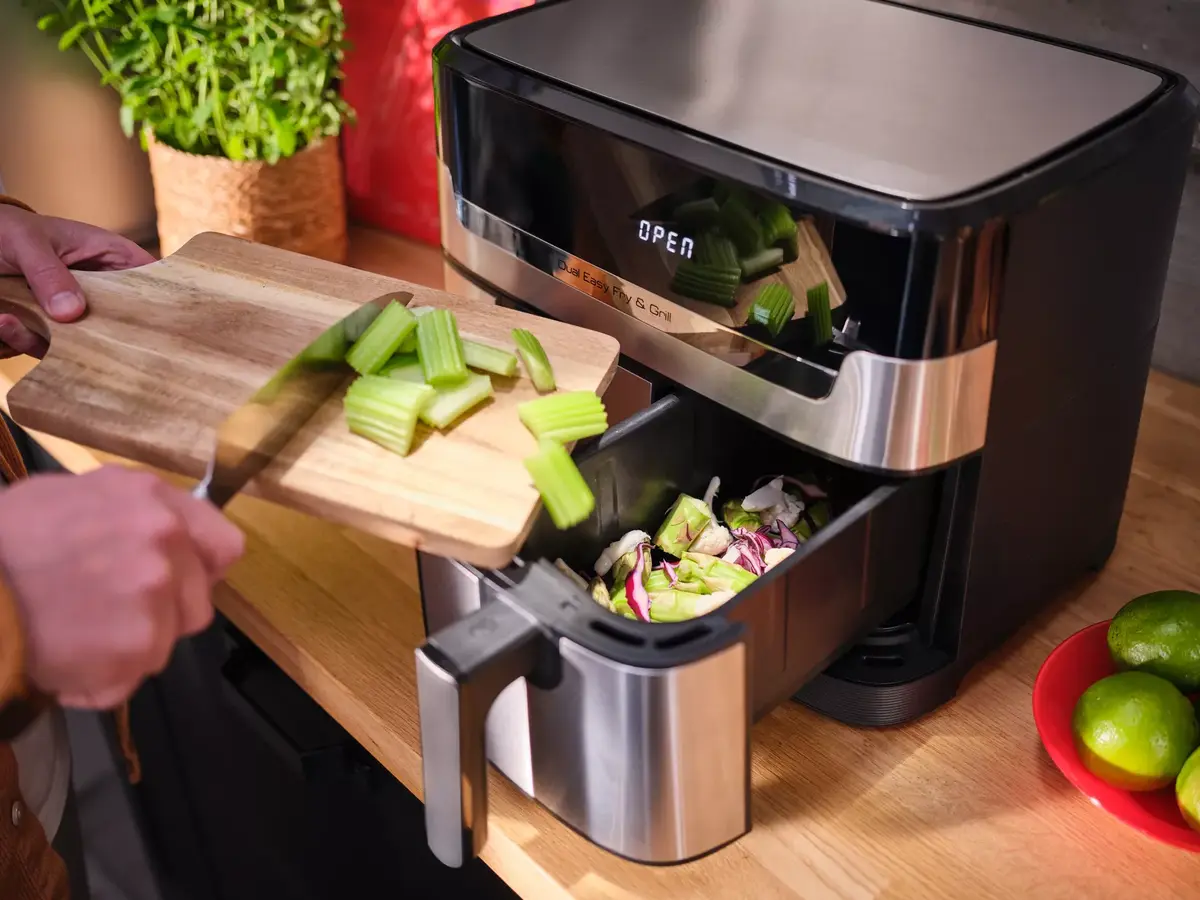 Tefal Dual Easy Fry & Grill EY905D karstā gaisa fritieris Photo 7