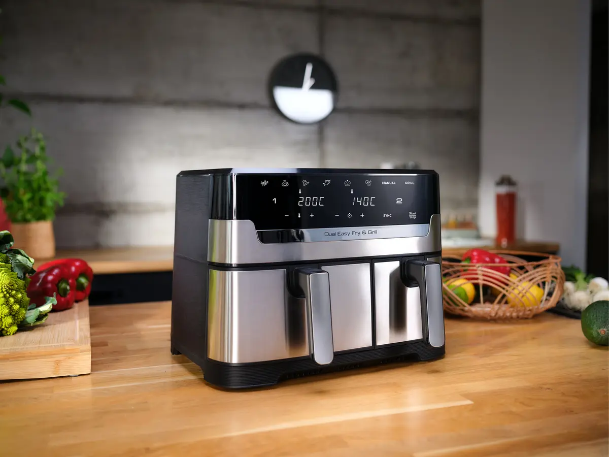 Аэрофритюрница Tefal Dual Easy Fry & Grill EY905D Photo 4