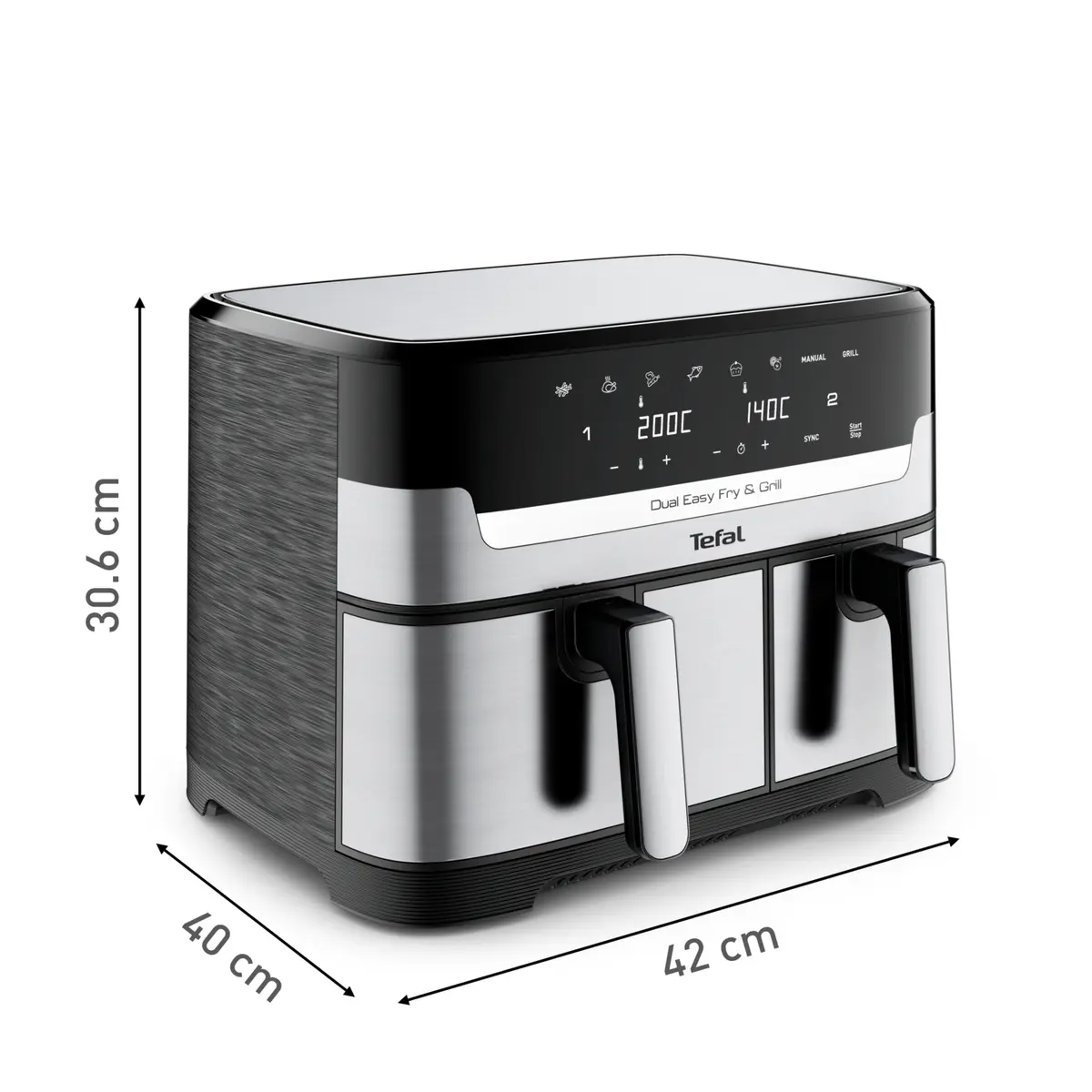 Аэрофритюрница Tefal Dual Easy Fry & Grill EY905D Photo 16