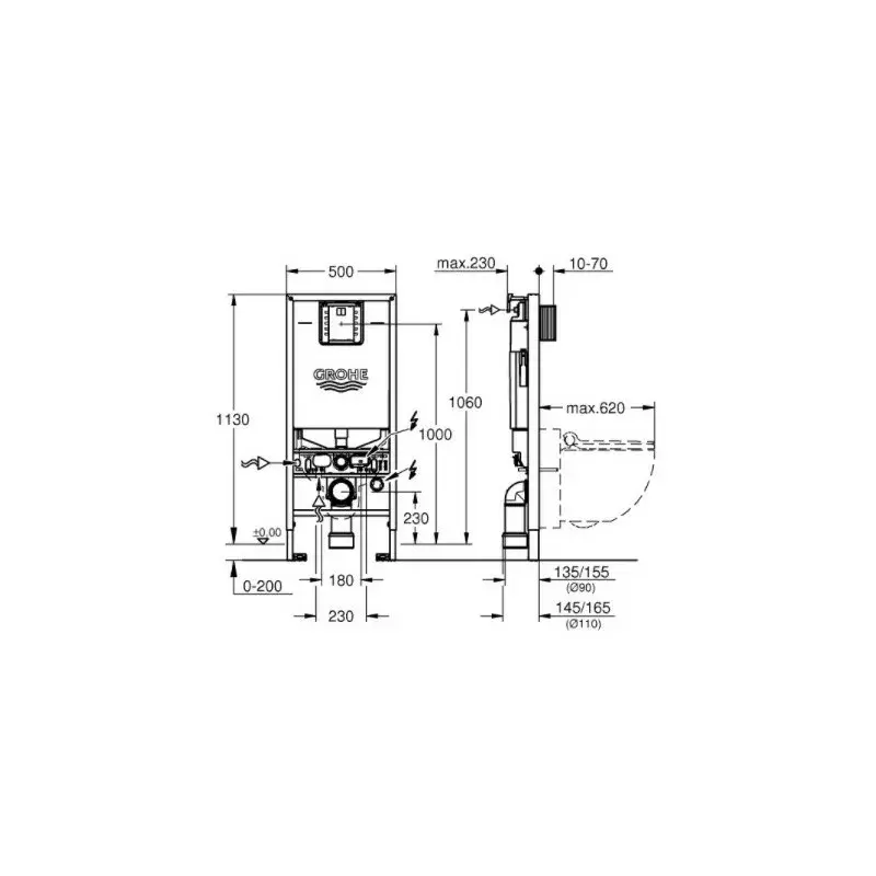 Скрытая рама GROHE RAPID SLX 39598000 Photo 2