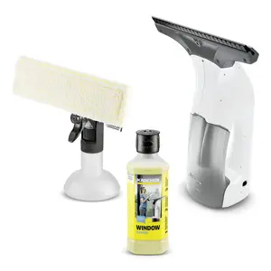 Window vacuum cleaner Karcher WV 1 Plus D500 — 0.1 L tank, 25 cm nozzle, Li‑Ion, 25 min runtime