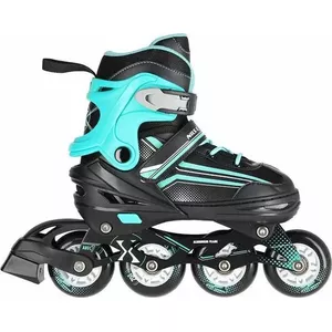 Hockey 2in1 Skates NILS EXTREME NH18190 Black/Blue Size M (34–38) Interchangeable Inline and Ice