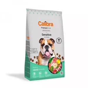Сухой корм для собак Calibra Premium Sensitive ягнёнок 12 кг — гипоаллергенный полноценный рацион для взрослых, без зерна, 25% белка