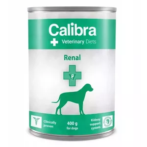 Влажный корм для собак Calibra Veterinary Diets Renal Chicken 400 г — поддержка почек, влажность 78%, белок 5.5%, жир 8%
