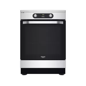 Hotpoint HS68IQ8CHX/E Отдельностоящая плита для готовки Электричество Плита с зонами индукции Нержавеющая сталь A