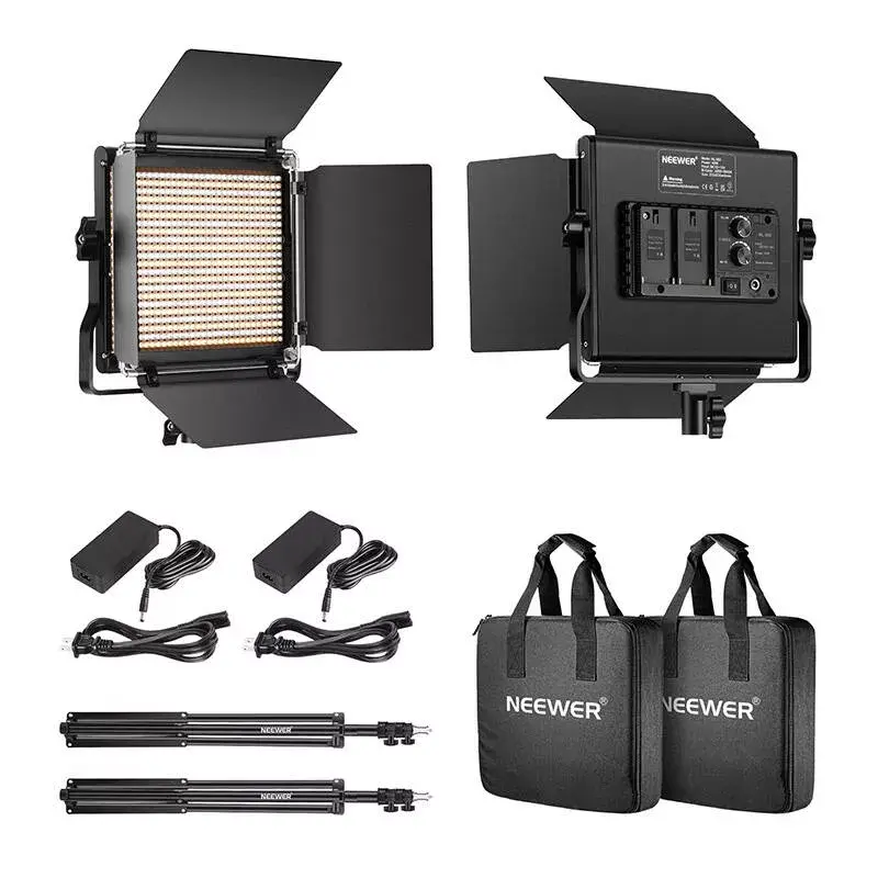 Neewer 660 Bi-Color NL660 LED Kit, 2×40W, 3200–5600K Photo 2